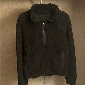 sherpa quarter-zip pullover